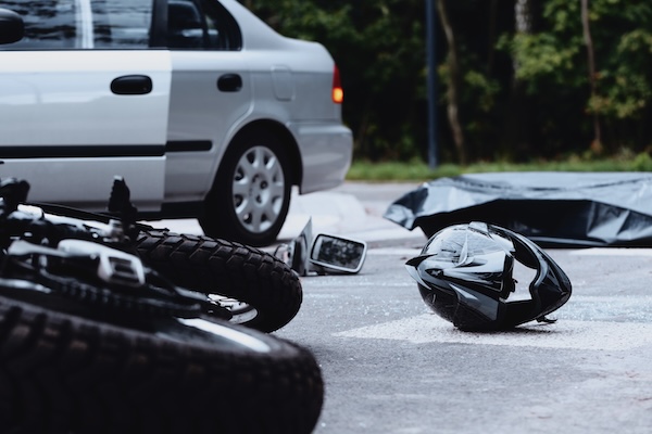Car and Motorcycle Accident